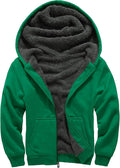 Boys Sherpa Lined Hoodie Full Zip Jacket - Warm, Soft Fleece Jackets