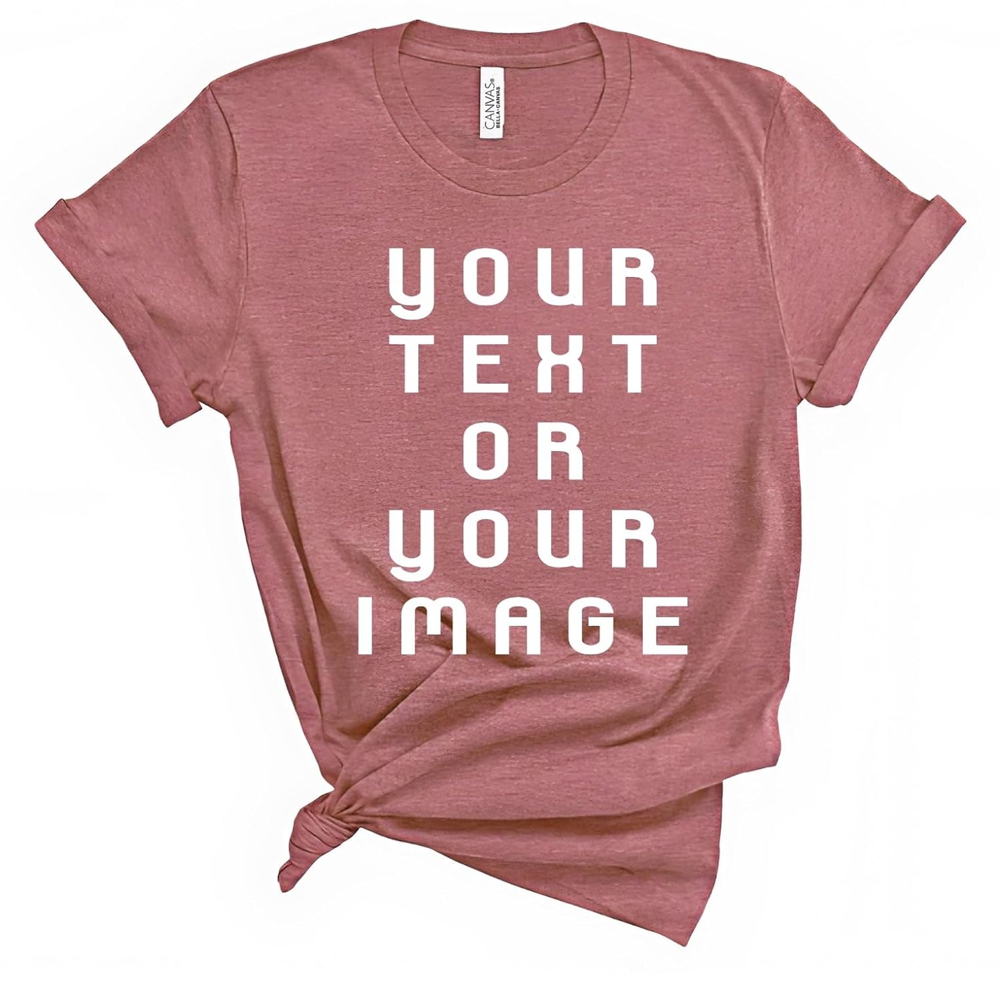 Personalized Custom Text Image Tee - Handmade