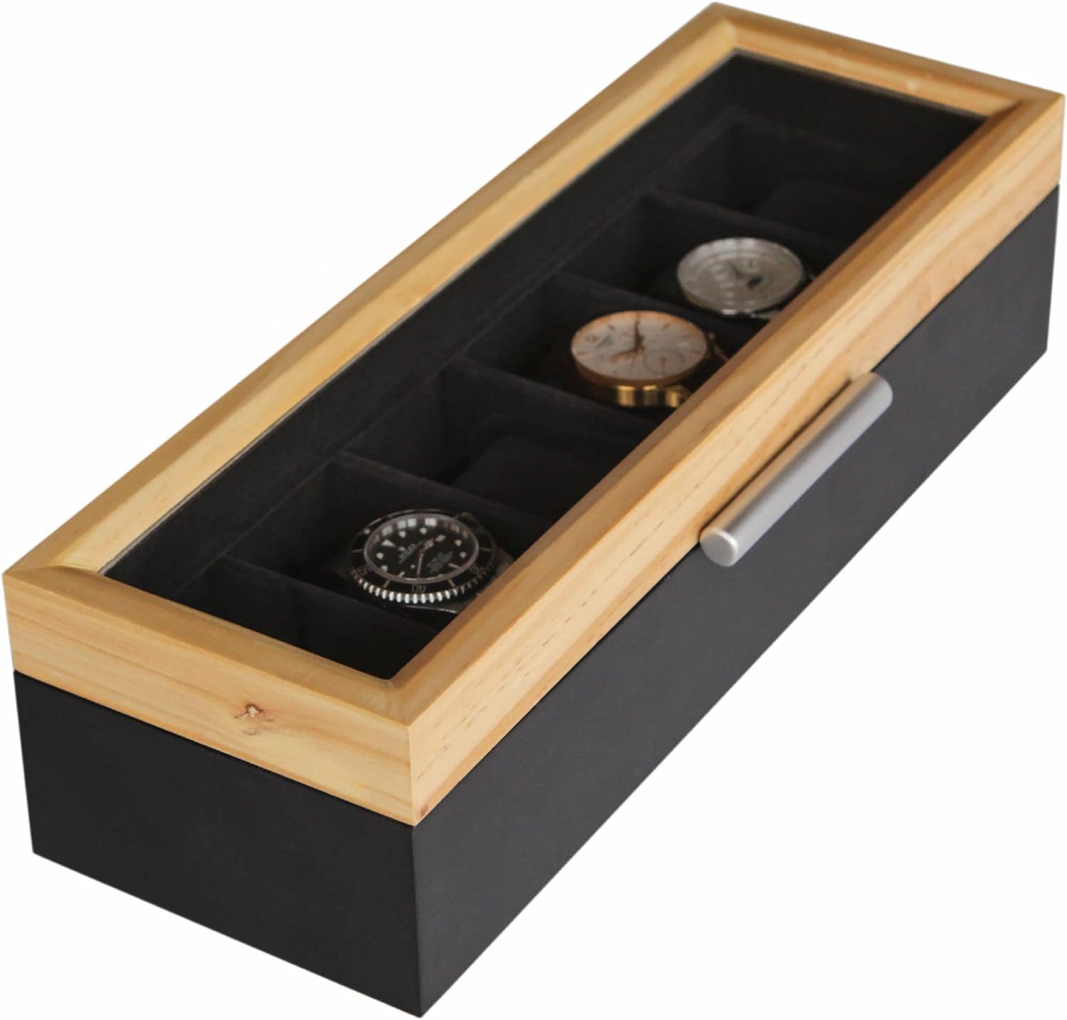 Modern Aluminum Handle Watch Box