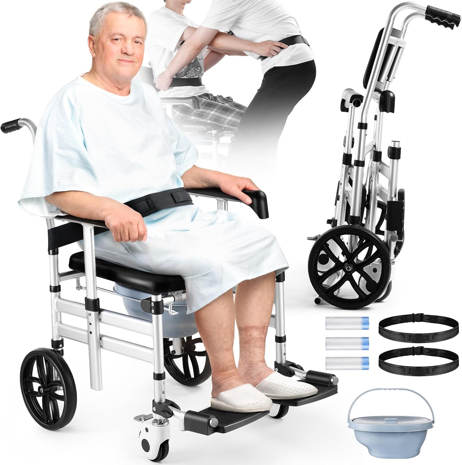 Hybodies Rolling Shower Chair | Mobility & Safety