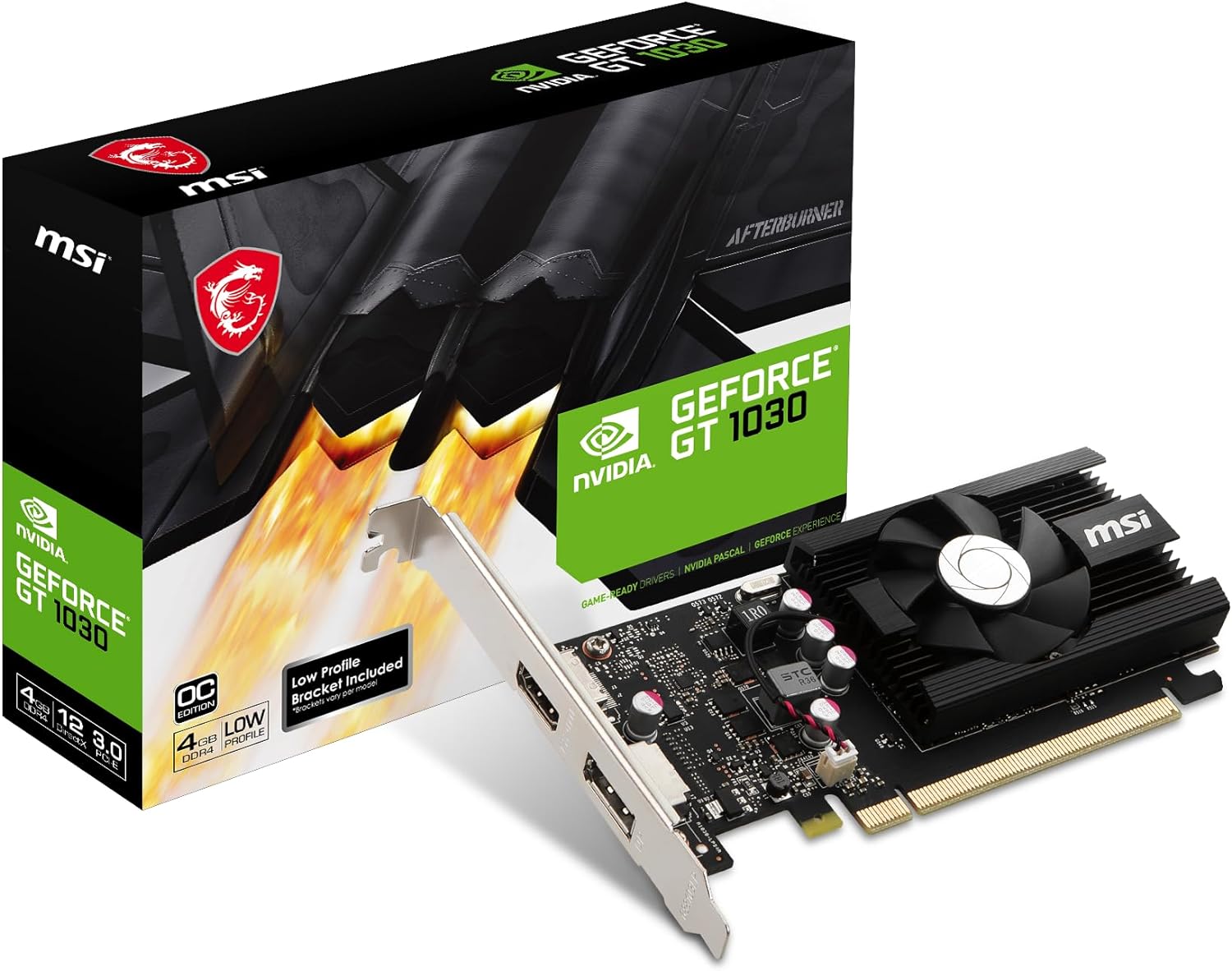 MSI Gaming GT 1030 4GB DDR4 OC Graphics Card