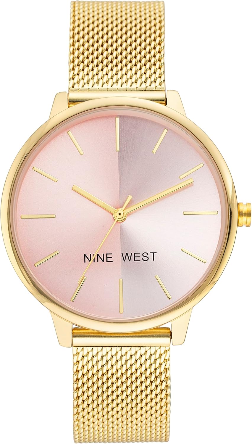 Nine West Women's Mesh Bracelet Watch with Elegant Design