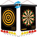 Magnetic Dart Board for Kids - Double-Sided Safe Play and Gift