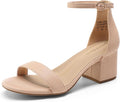 DREAM PAIRS Womens Low-Chunk Low Heel Pump Sandal (Style 5VBT)
