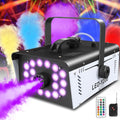 1200W Fog Machine with 18 LED Lights - Powerful Outdoor/Indoor Fog