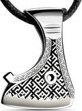 Viking Axe Necklace 925 Sterling Silver - Norse Axe Pendant