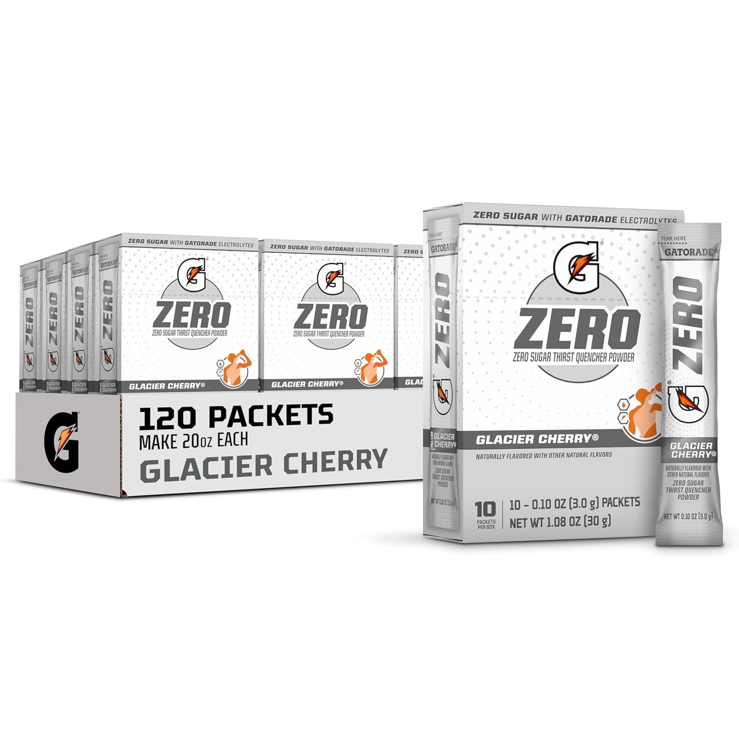 Gatorade G Zero Sports Drink Mix Powder Packets for Hydration