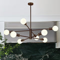 30in Modern Chandelier 8-Light Sputnik Ceiling Light - Adjustable