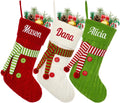 Personalized Christmas Stockings for Kids - Custom Knit Decor