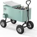VINGLI 80 Quart Wagon Rolling Cooler Ice Chest - 48H Cold, 10in Wheels