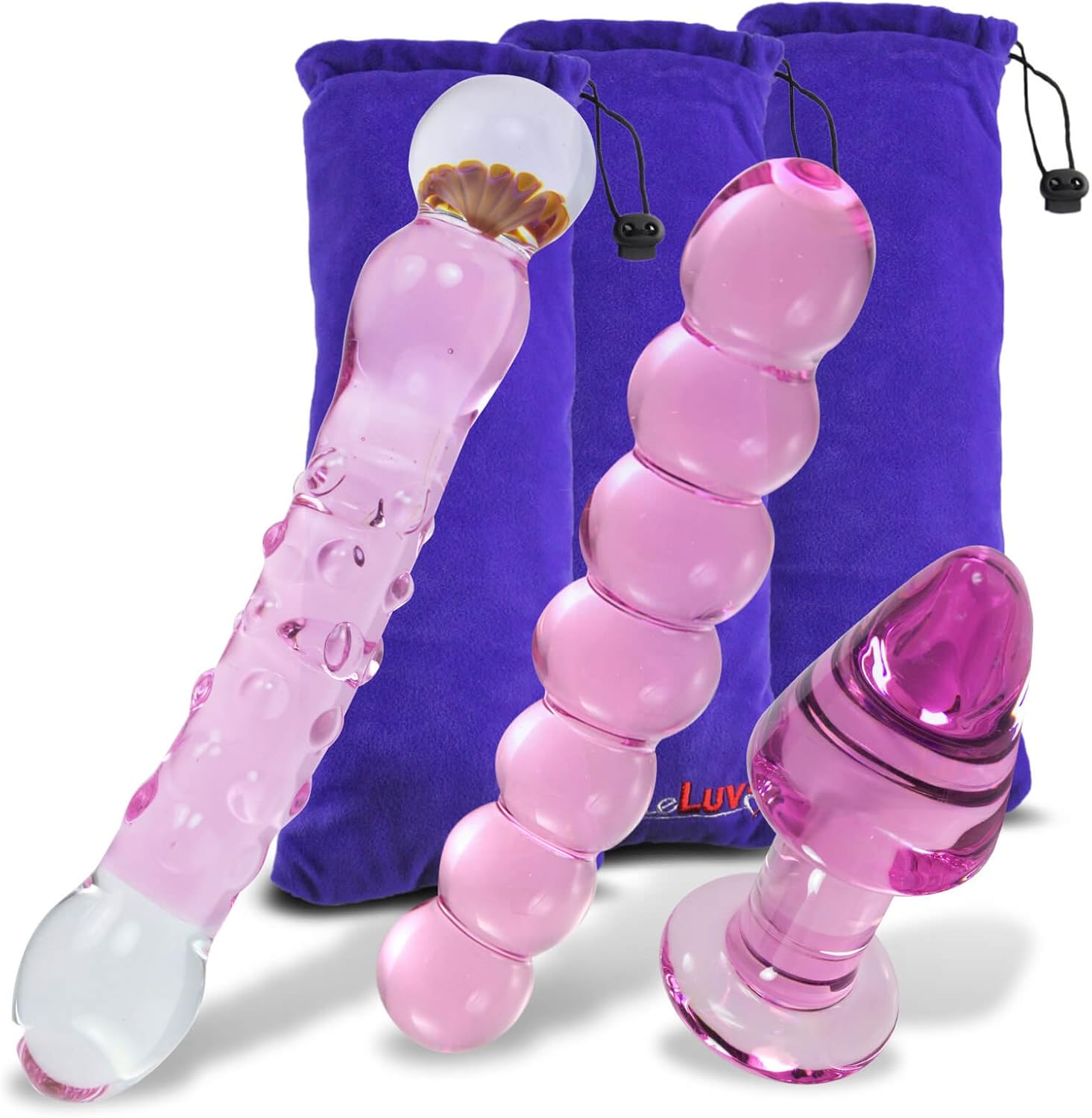 LeLuv Pretty Pink Glass Dildo and Butt Plug Gift Set Review