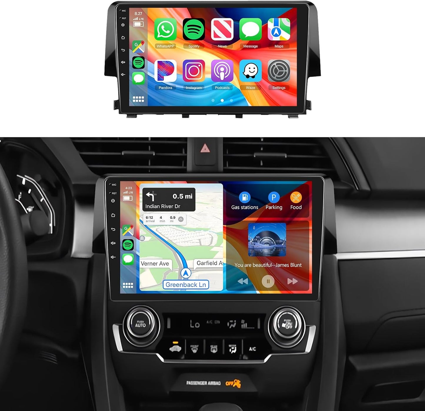2G+64G Android Car Stereo for Honda Civic 2016-2020 Models