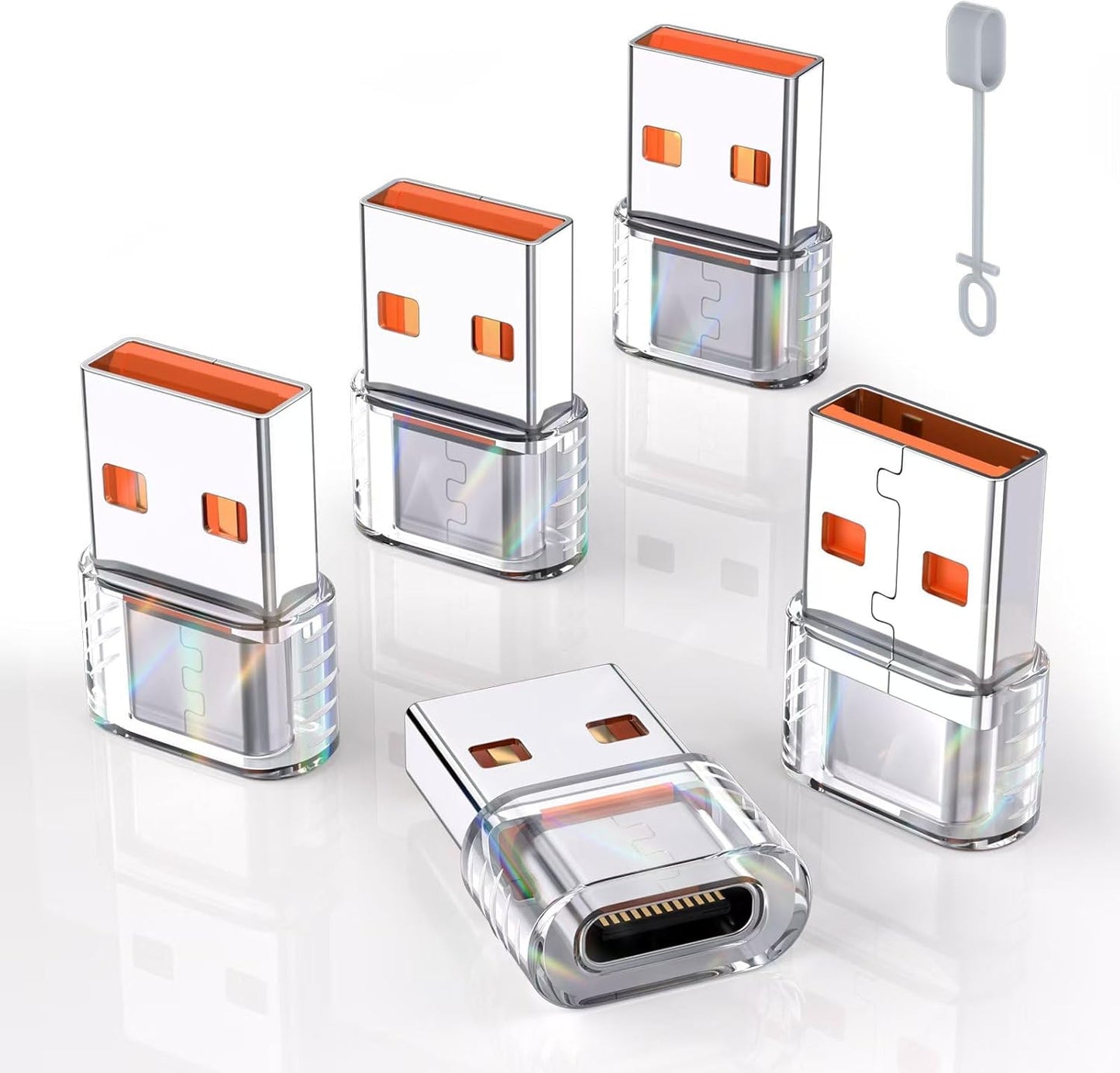 Thous. USB to USB C Adapter 5Pack - Charge All Your Devices Lightning Fast!