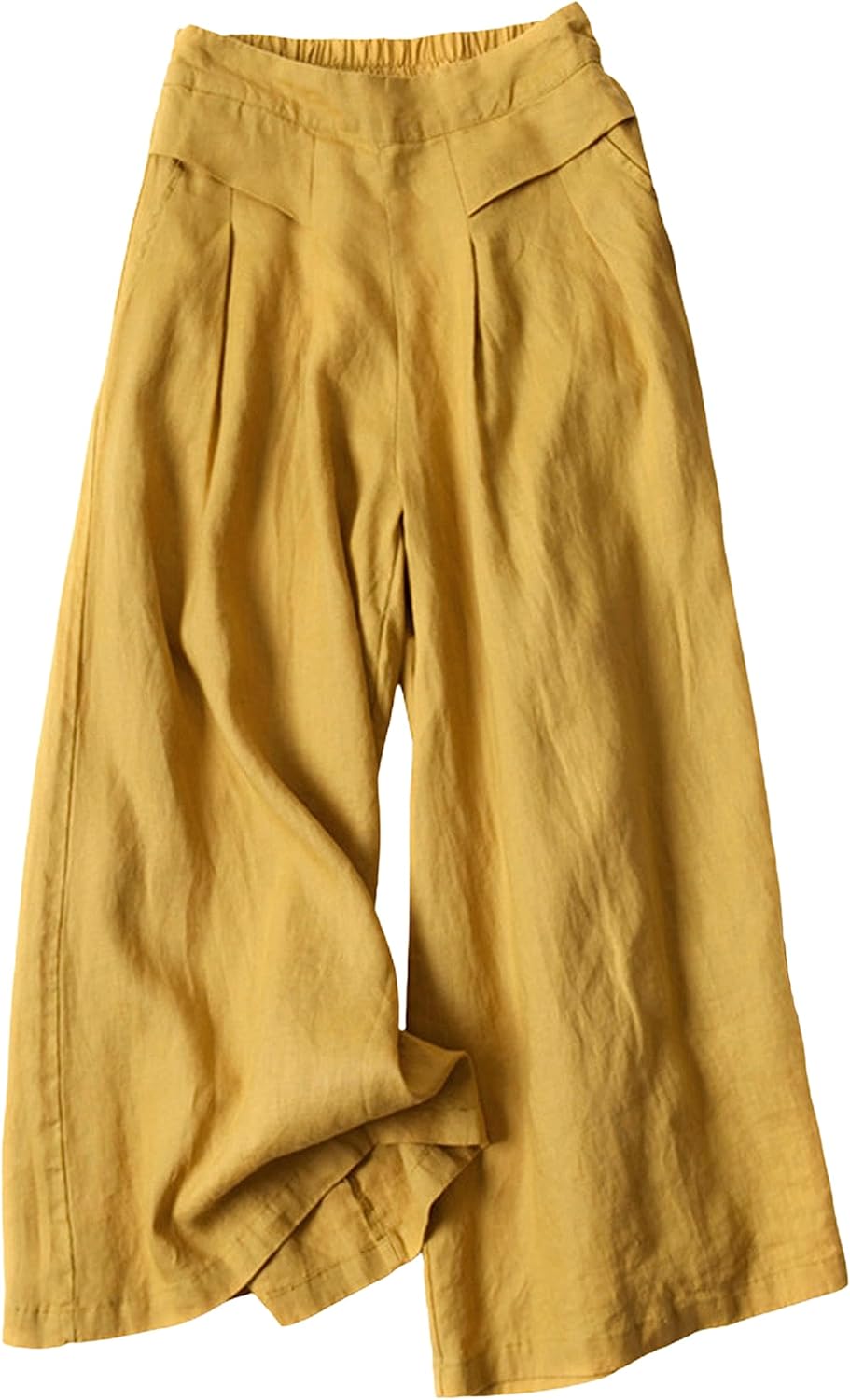 Hooever Women's Cotton Linen Culottes Pants for Stylish Comfort