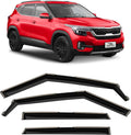 Voron Glass In-Channel Rain Guards for Kia Seltos 2021-2025 - 4-Piece
