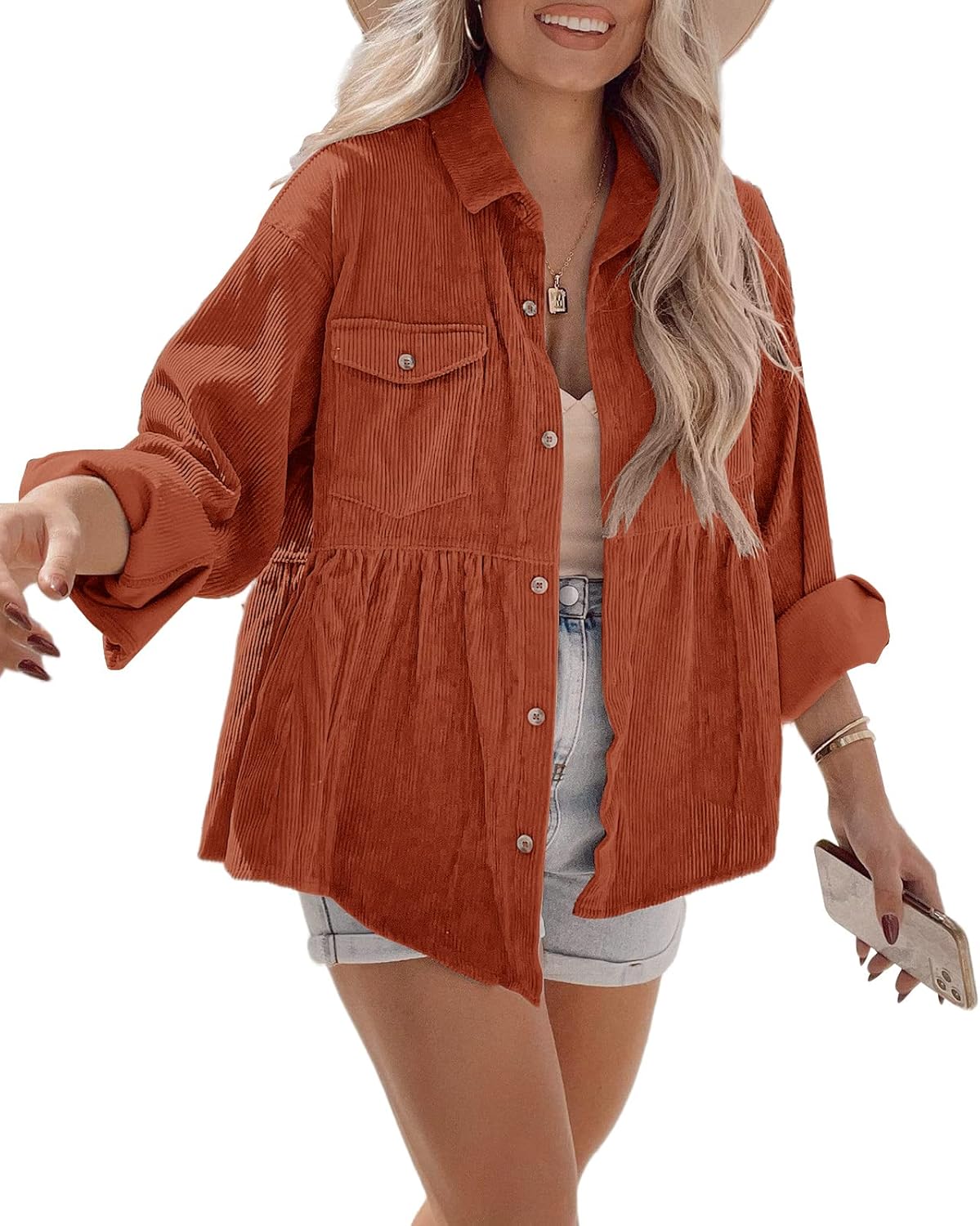 Tutorutor Womens Corduroy Shirts for Casual and Stylish Looks