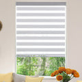 Zebra Roller Window Blinds Custom Cut to Size - Light Filtering