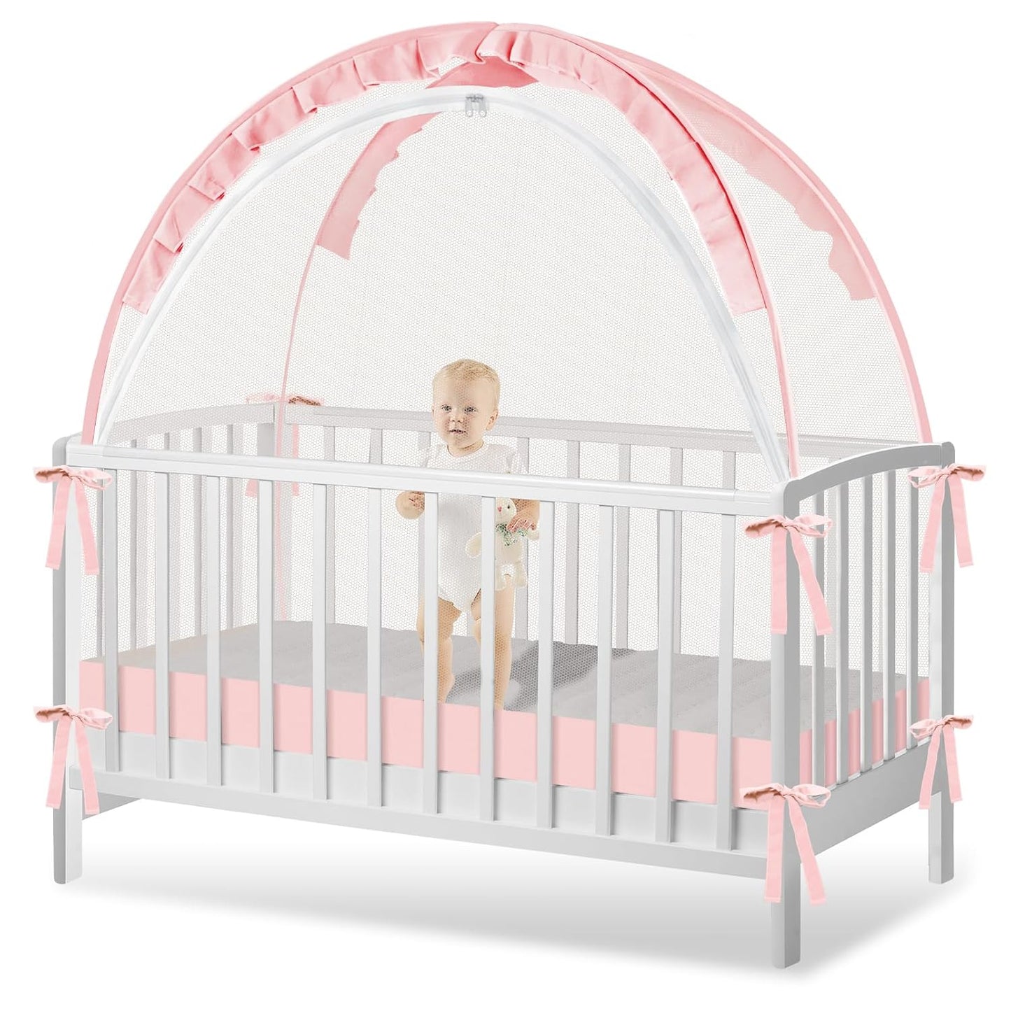 Crib Tent to Keep Baby Safe and Secure - Pop Up Canopy