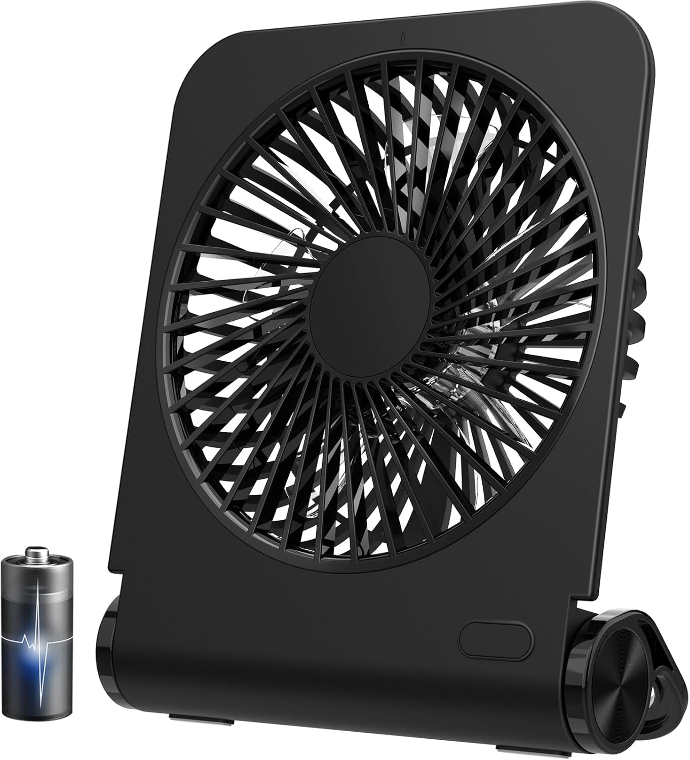 Portable Foldable USB C Desk Fan - Strong Wind, 4 Speeds