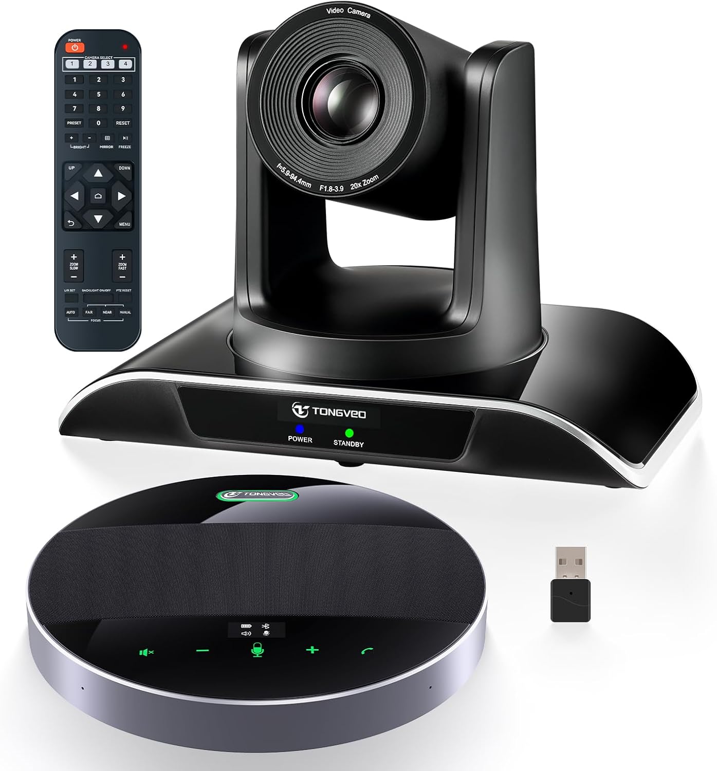 20x Zoom Conference Room Camera System for Large Meetings