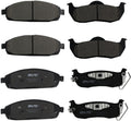 SIPAUTEC Front Rear Ceramic Brake Pads Replacement - Reliable Stopping