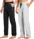 Men's Open Bottom Cotton Sweatpants - Relaxed Yoga Lounge Fit