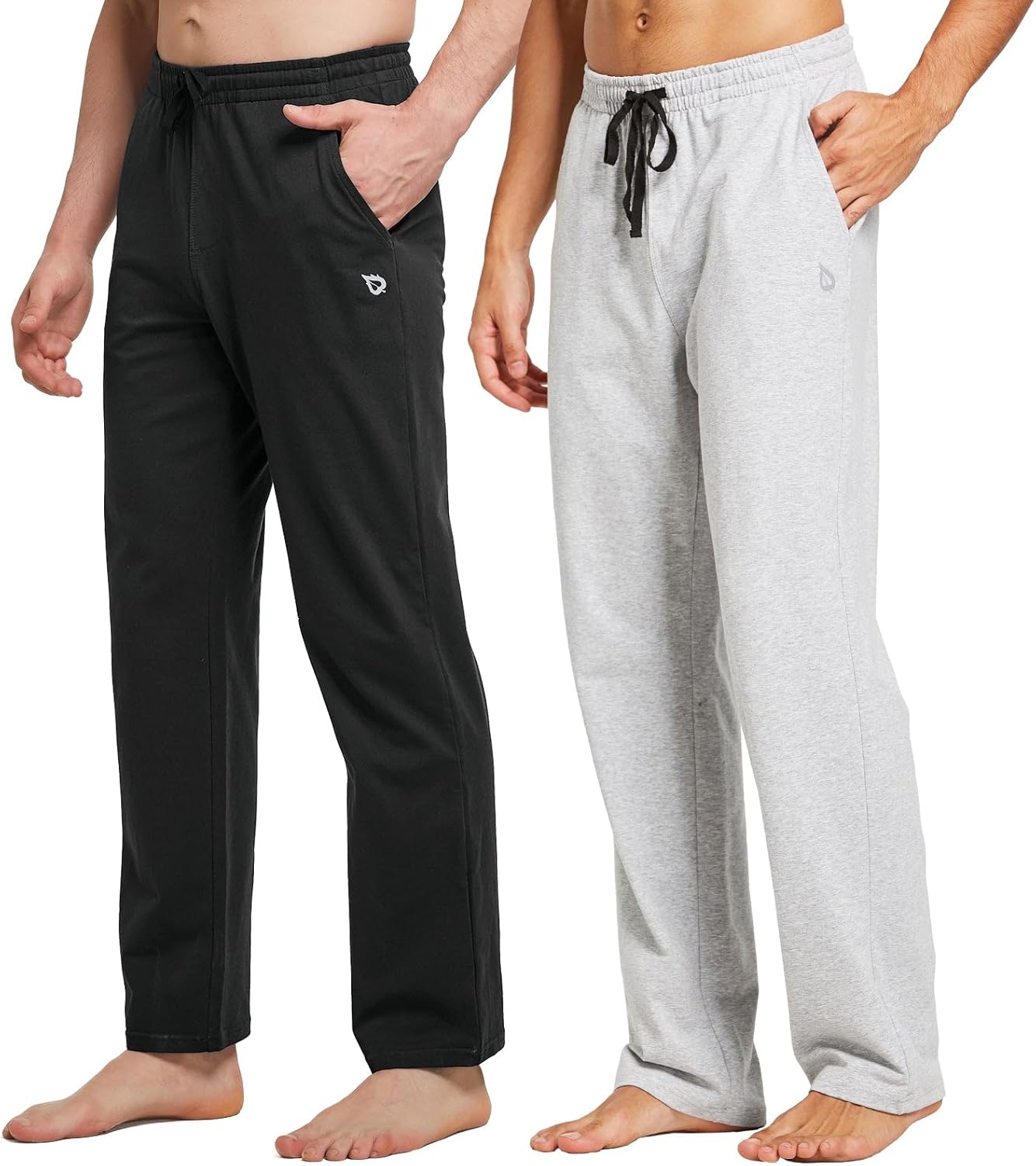 Baleaf Men's Cotton Yoga Sweatpants for Comfort and Style