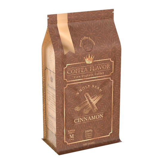 Organic Cinnamon Coffee Beans 16 oz Bag