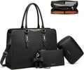Keyli 4pc Laptop Bag for Women - Spacious Leather Briefcase