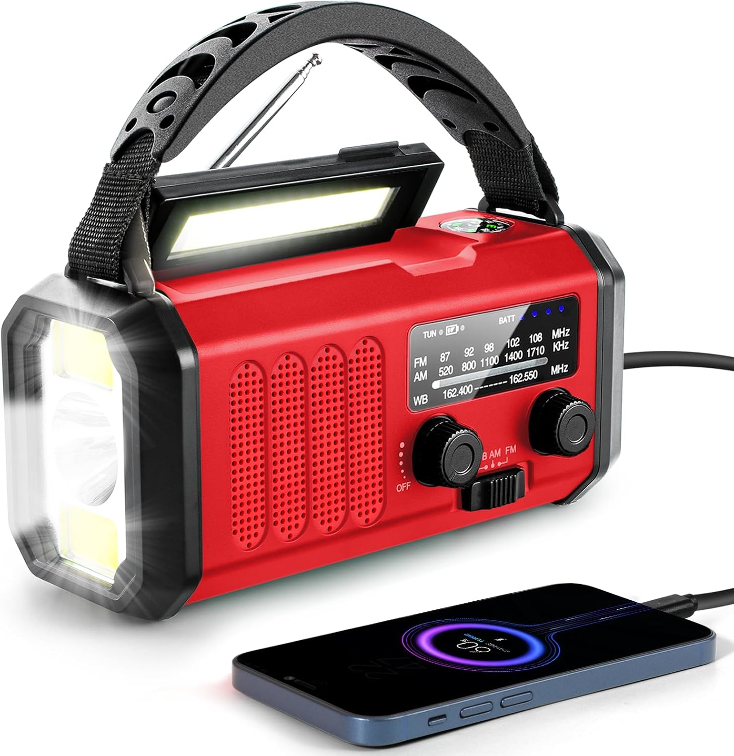 Aivica 10000mAh Emergency Crank Radio