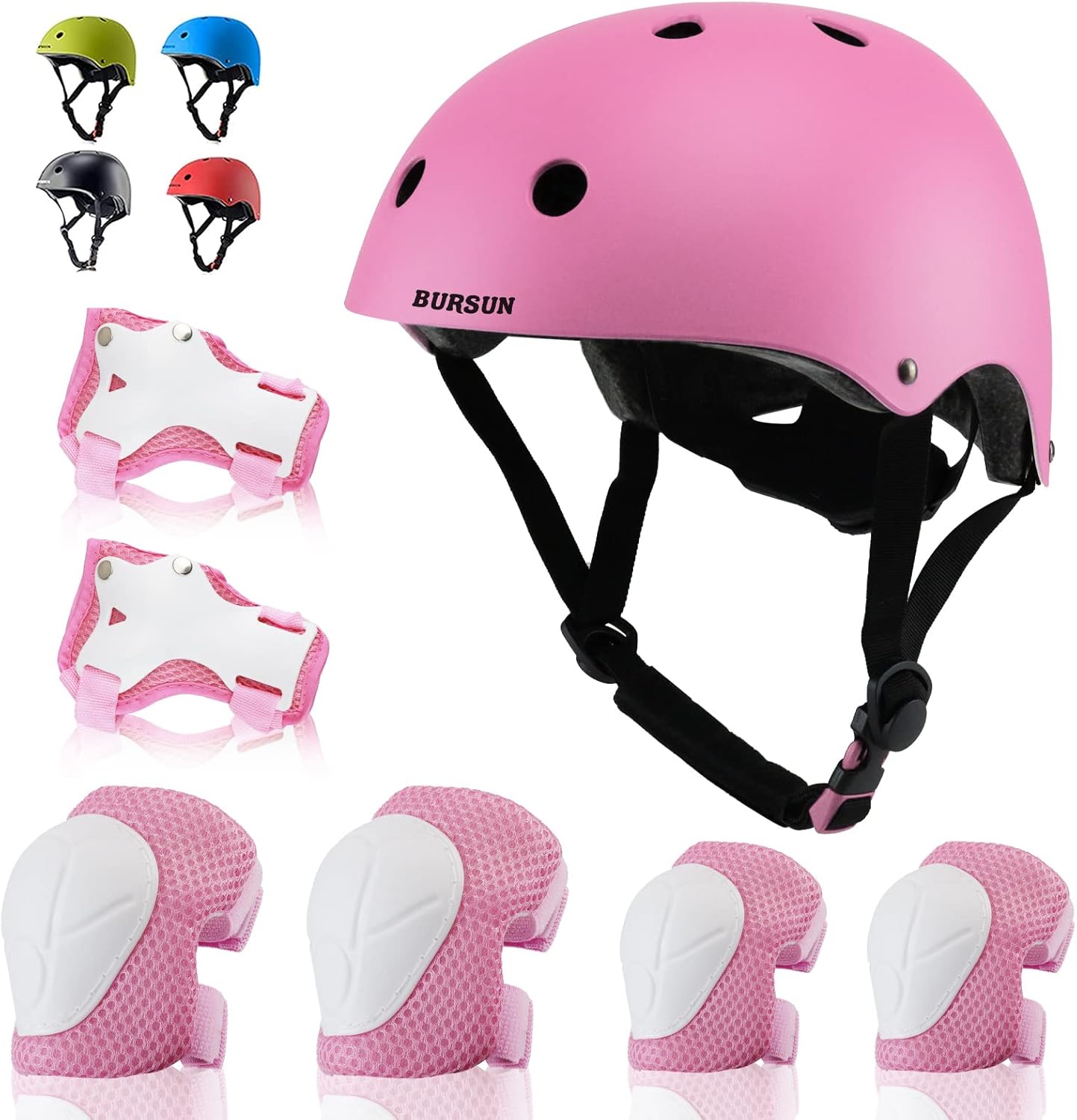 Kids Bike Helmet Set with Adjustable Safety Gear for Ages 2-8