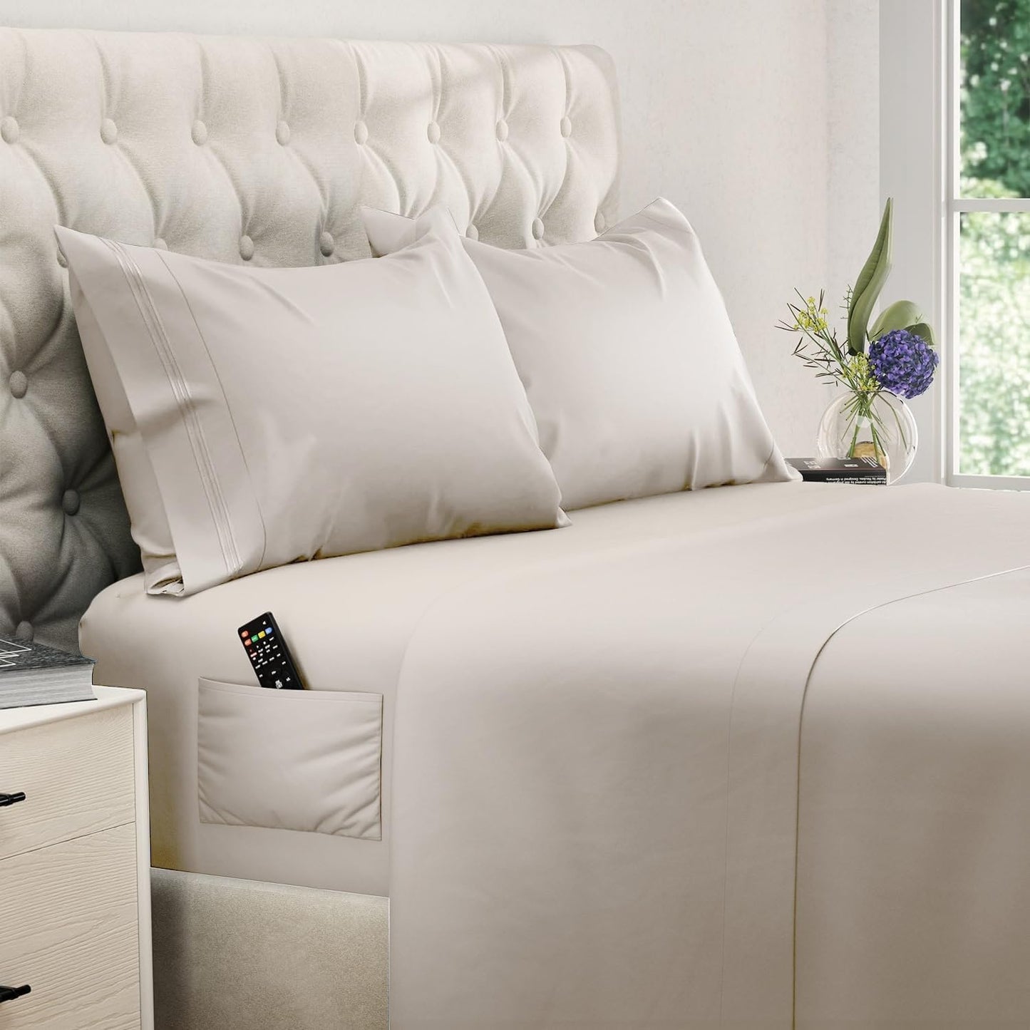 DREAMCARE King Size Sheets Set for Ultimate Comfort and Style