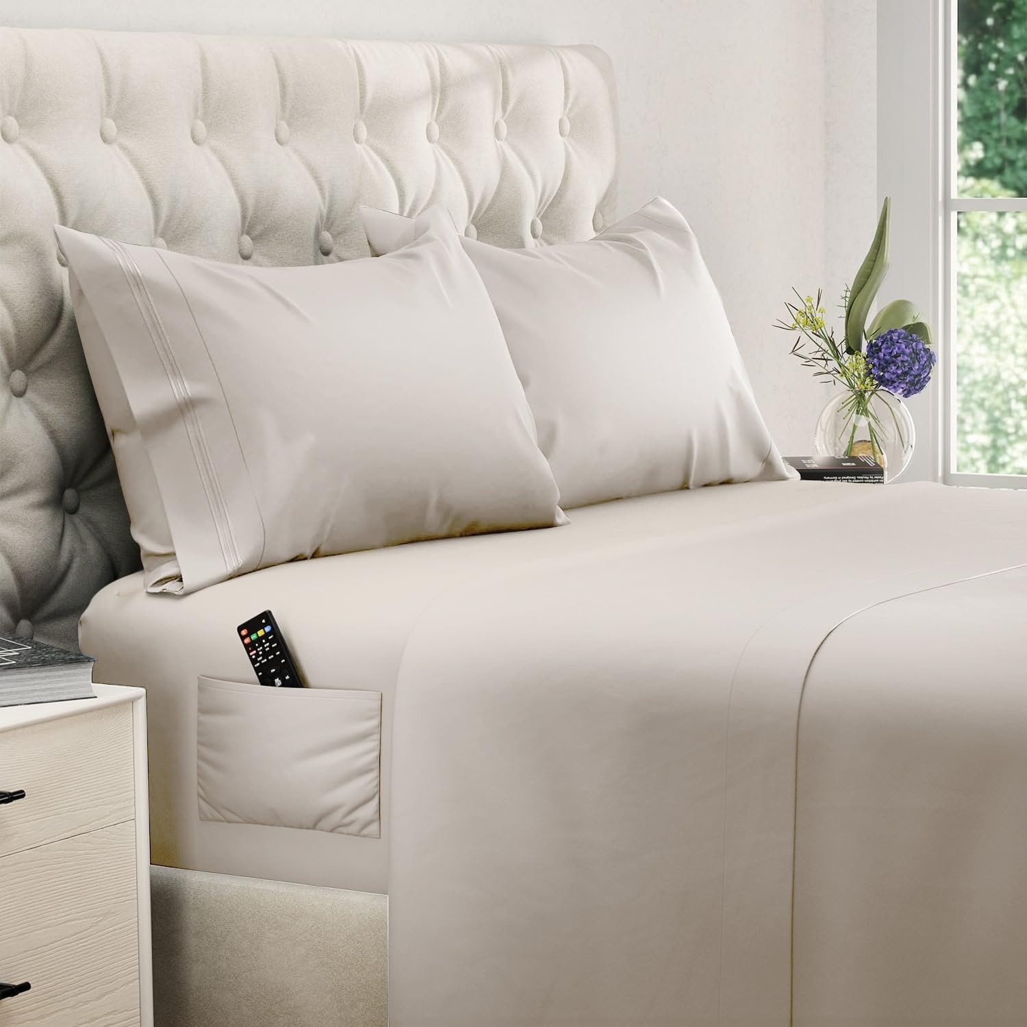 DREAMCARE King Size Sheets Set for Ultimate Comfort and Style