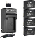 Kastar Battery (4-Pack) and Charger Kit for Canon LP-E17 - Reliable