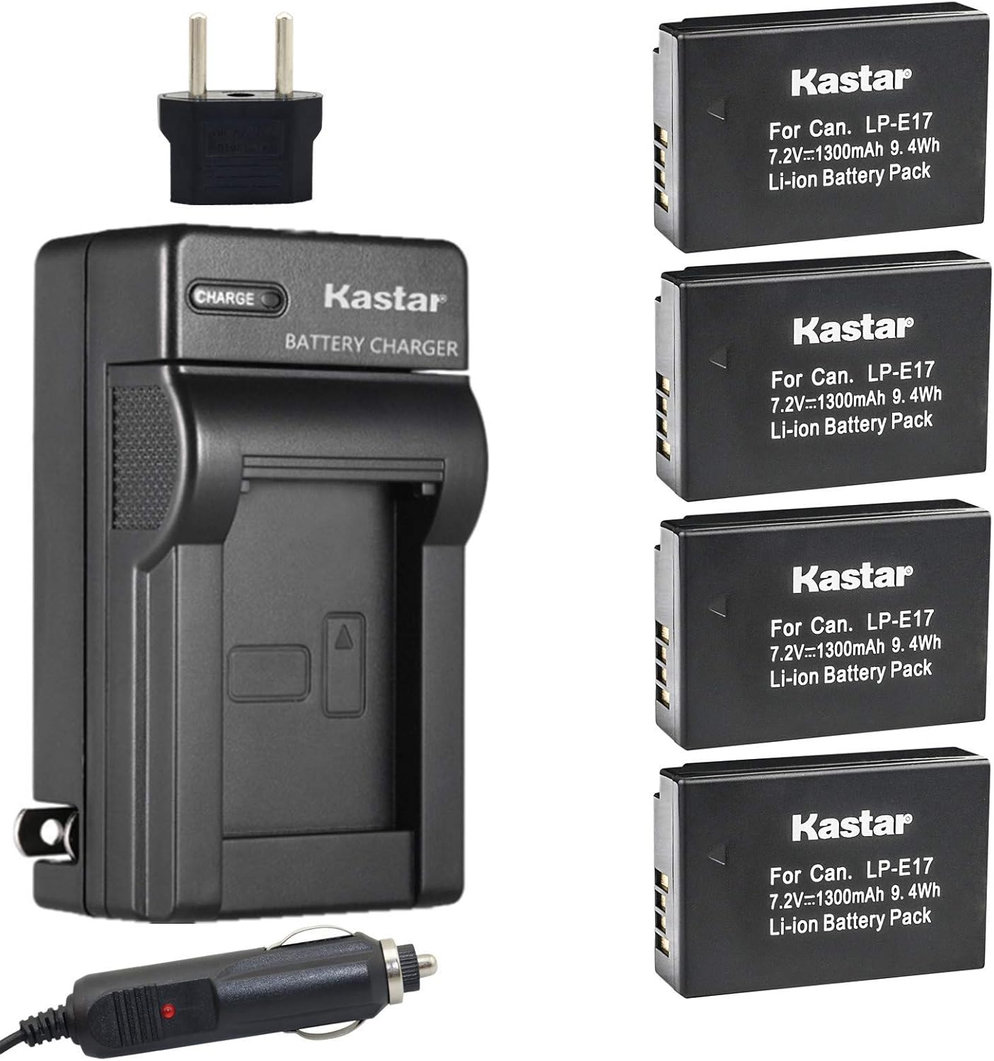 Kastar Battery and Charger Kit for Canon LP-E17 Cameras