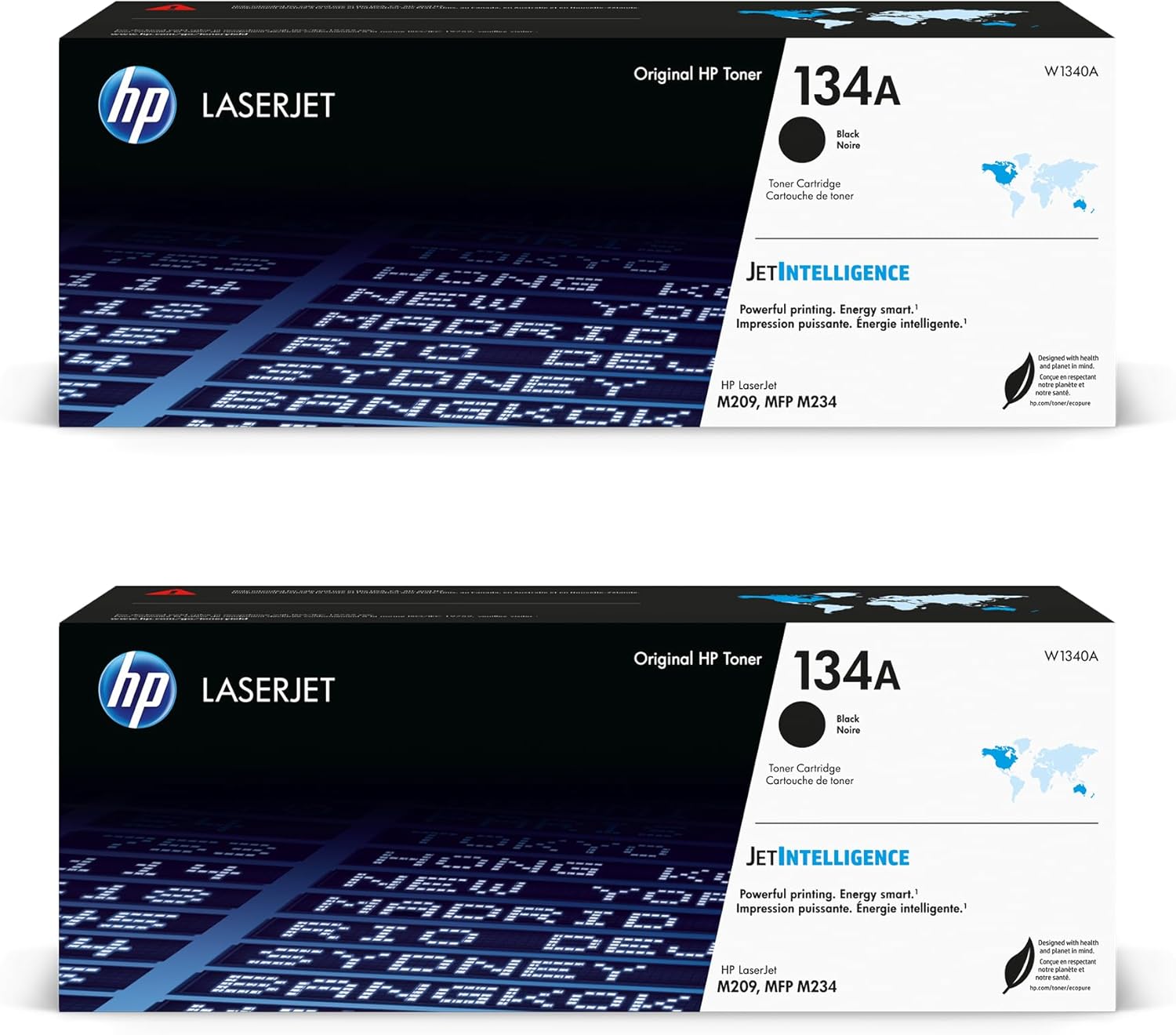 HP 134A Black Toner Cartridge 2-Pack for Reliable Printing