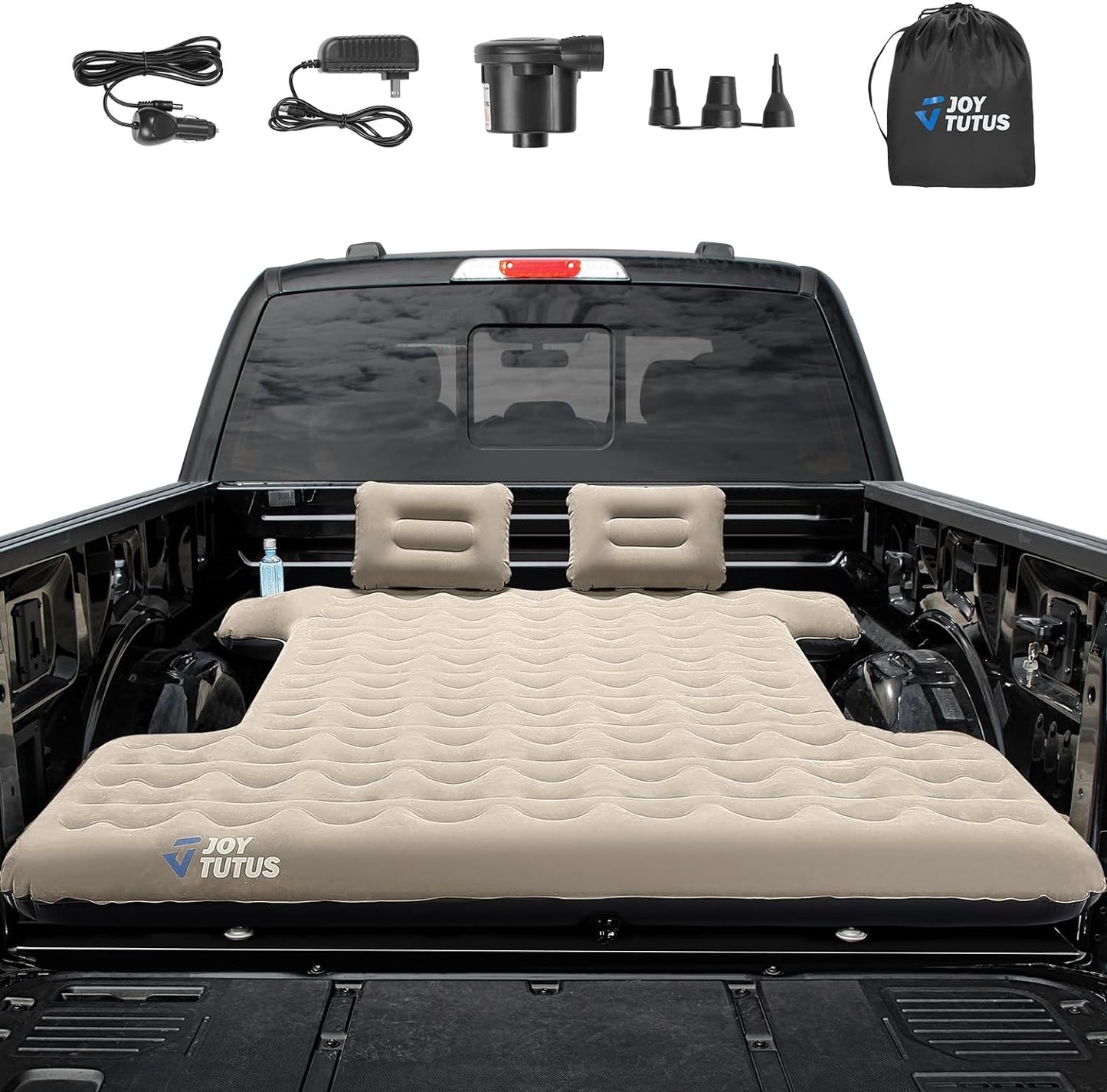 JOYTUTUS Short Truck Bed Air Mattress - Ultimate Camping Comfort
