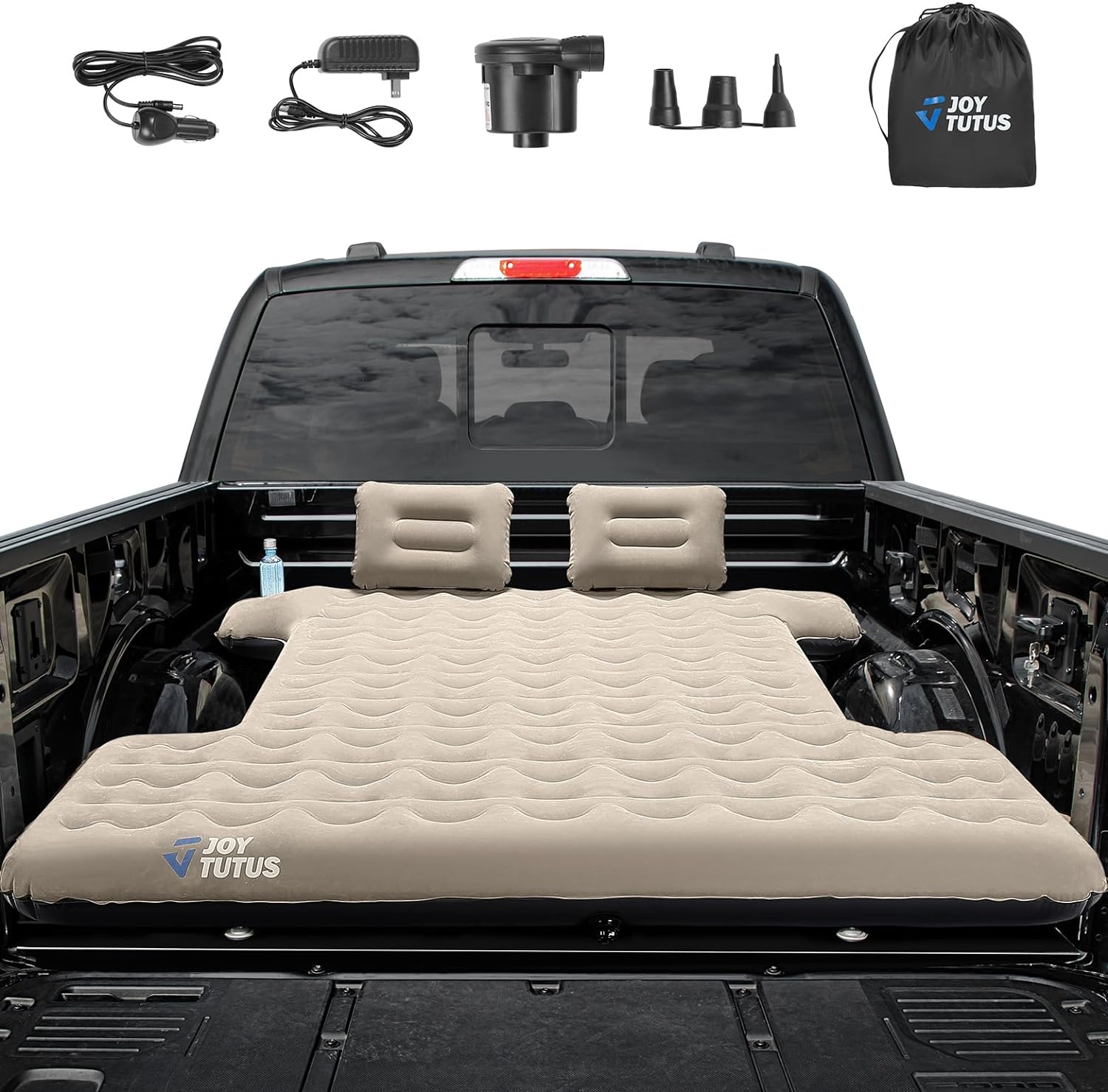 JOYTUTUS Short Truck Bed Air Mattress - Ultimate Camping Comfort