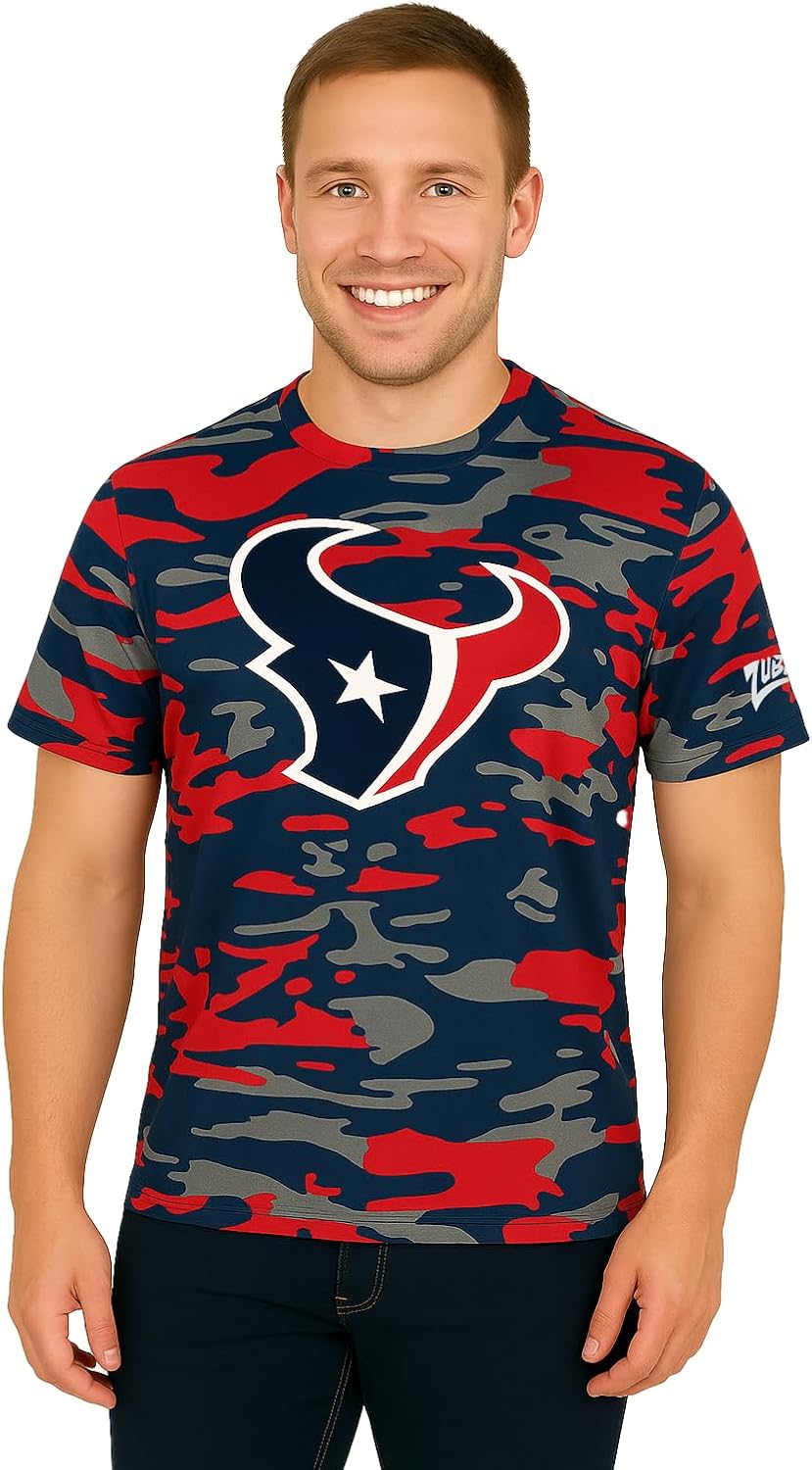 Zubaz NFL Teams Men's Short Sleeve Graphic T-Shirt in Team Colors