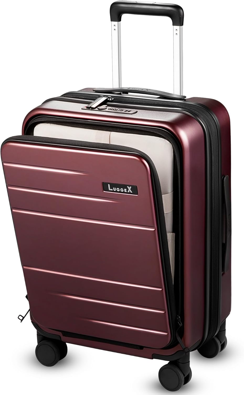 LUGGEX Carry On Luggage 22x14x9 Expandable Suitcase Review