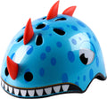 Toddler Kids Bike Helmet with 3D Dino & Shark Design - Adjustable Fit