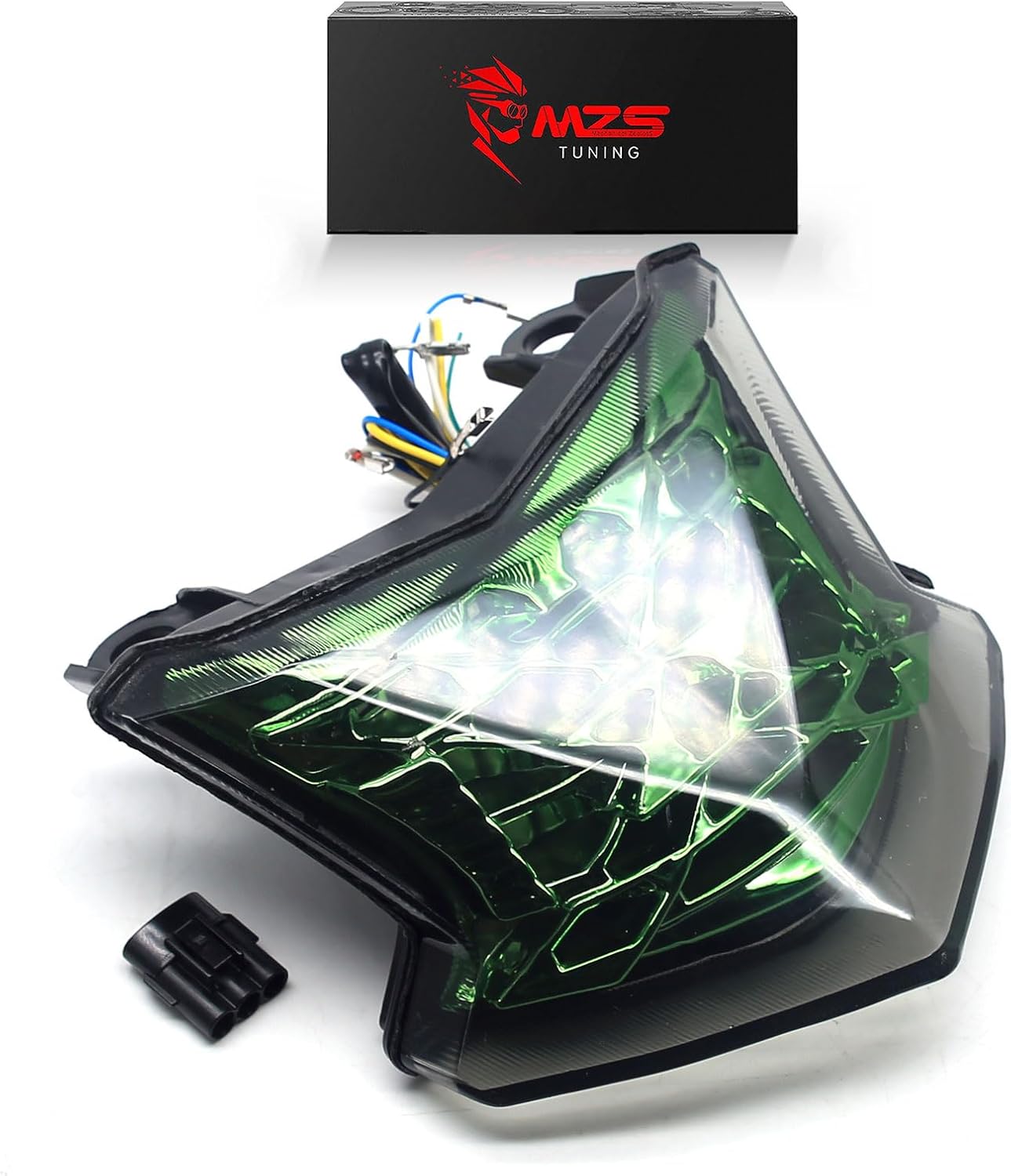 MZS Motorcycle Tail Light with Integrated Turn Signal Blinker