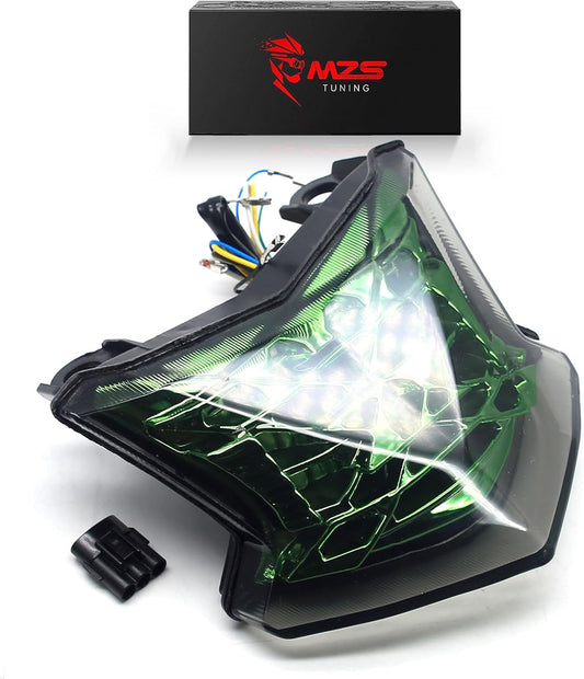 MZS Motorcycle Tail Light with Integrated Turn Signal Blinker