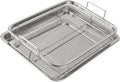 2 Pieces Air Fryer Basket for Oven - Crisp Food with Less Oil