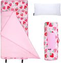 Kids Nap Mat 43in Soft Microfiber Sleeping Mat with Pillow - Travel