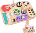 Potatomato Montessori Busy Board - Wooden Sensory Toy for Toddlers