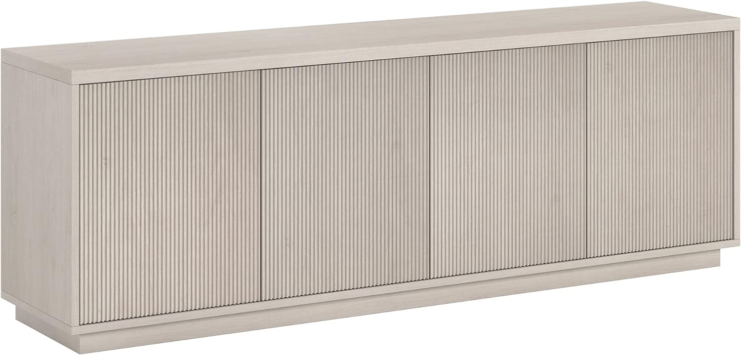 Spacious 70 Henn&Hart TV Stand in Alder White