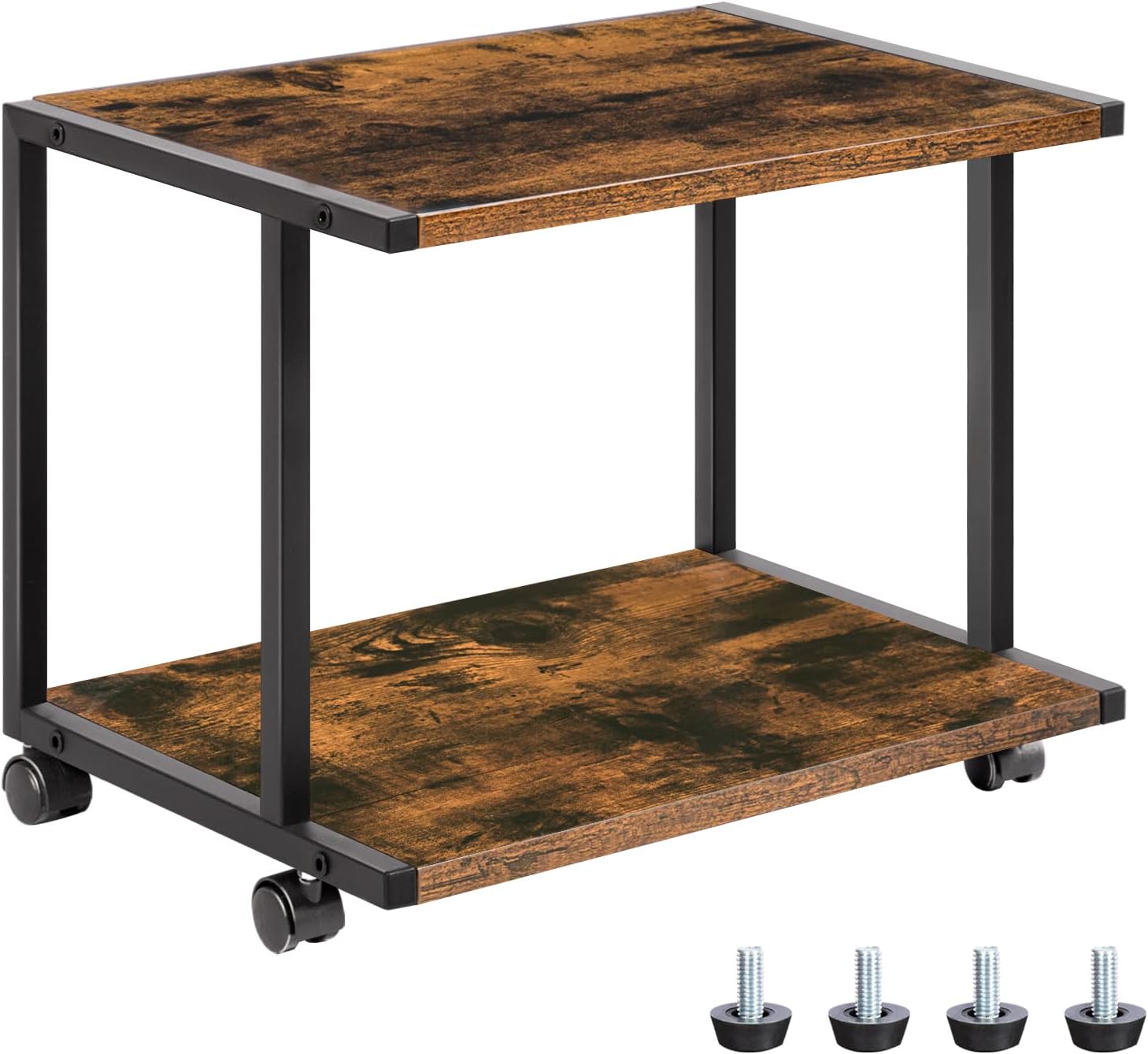 HOOBRO Under Desk Printer Stand for Home and Office Use
