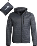 Lightweight Packable Puffer Jacket for Men - Wind Resistant Coat