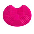 Makeup Brush Cleaner Mat - Compact Silicone Scrubber for Travel